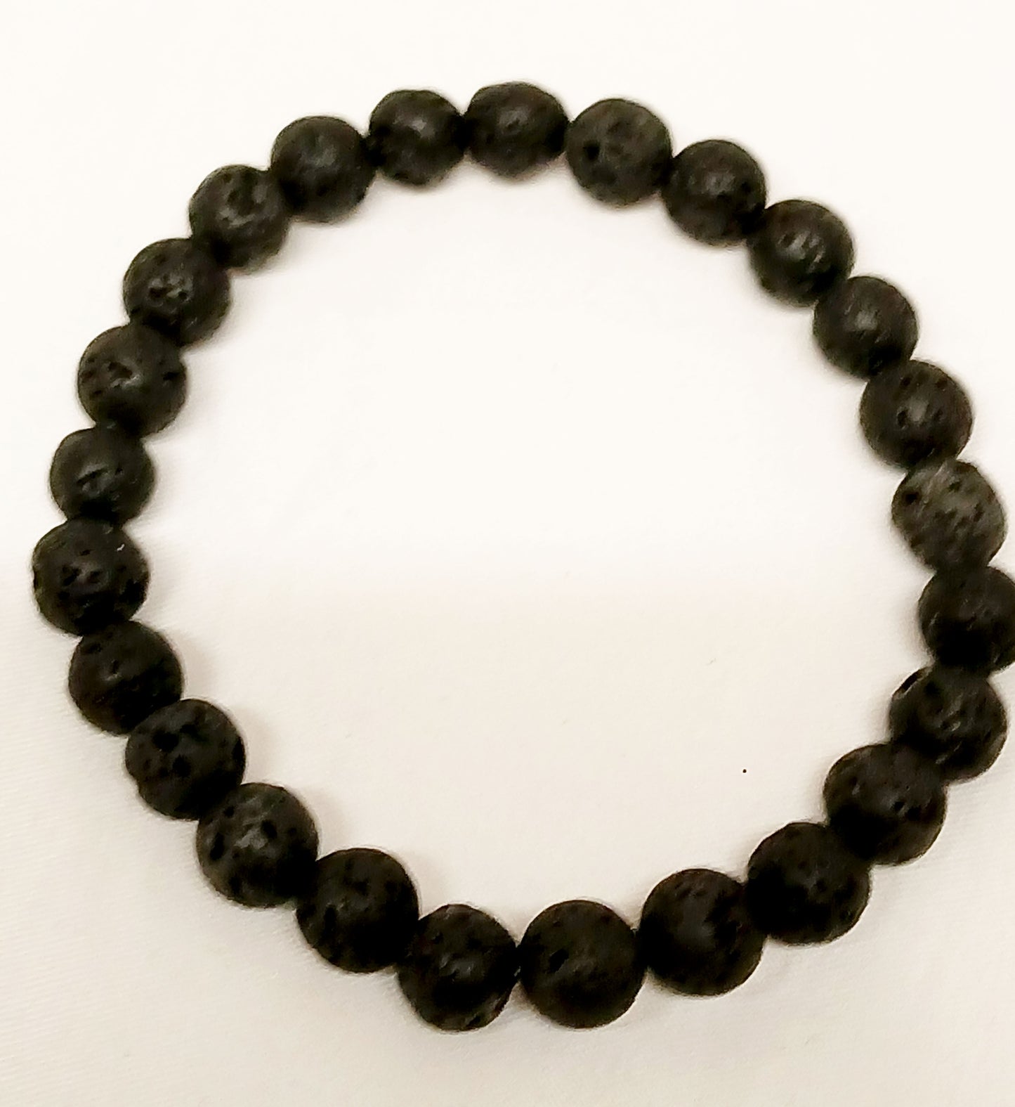 Lavastone Stretch Beaded Bracelet, 8mm beads
