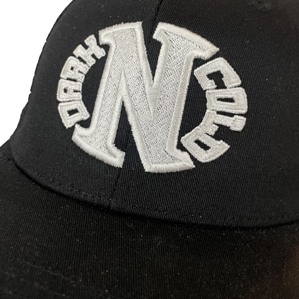 Darkncold Egg Logo Trucker Snapback Cap Black White