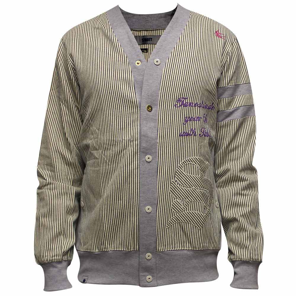 Sabit Nyc Cardigan Grey and Cream