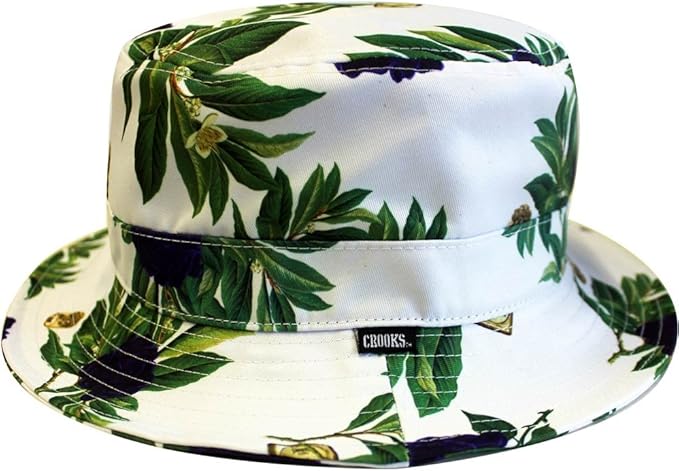 Crooks & Castles Substance Woven Bucket Hat White Multi
