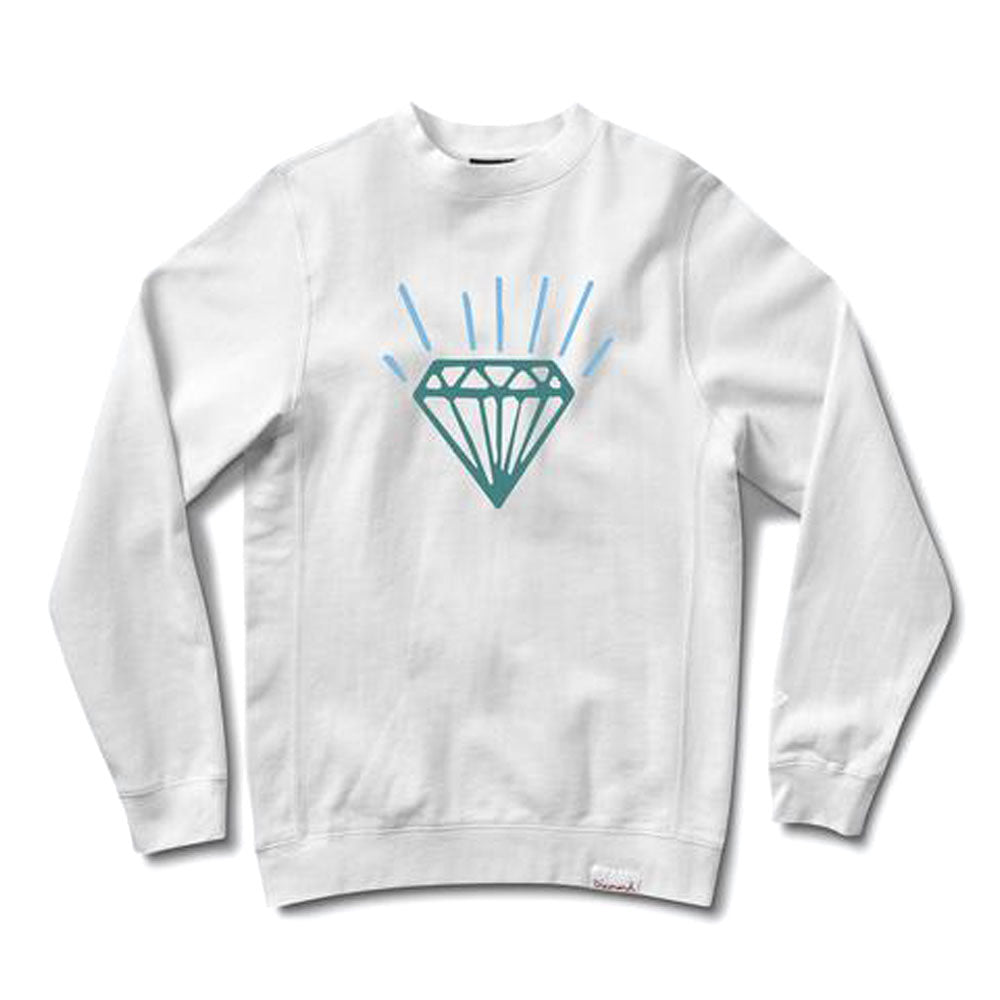 Diamond Supply Co Gem Crewneck Sweatshirt White