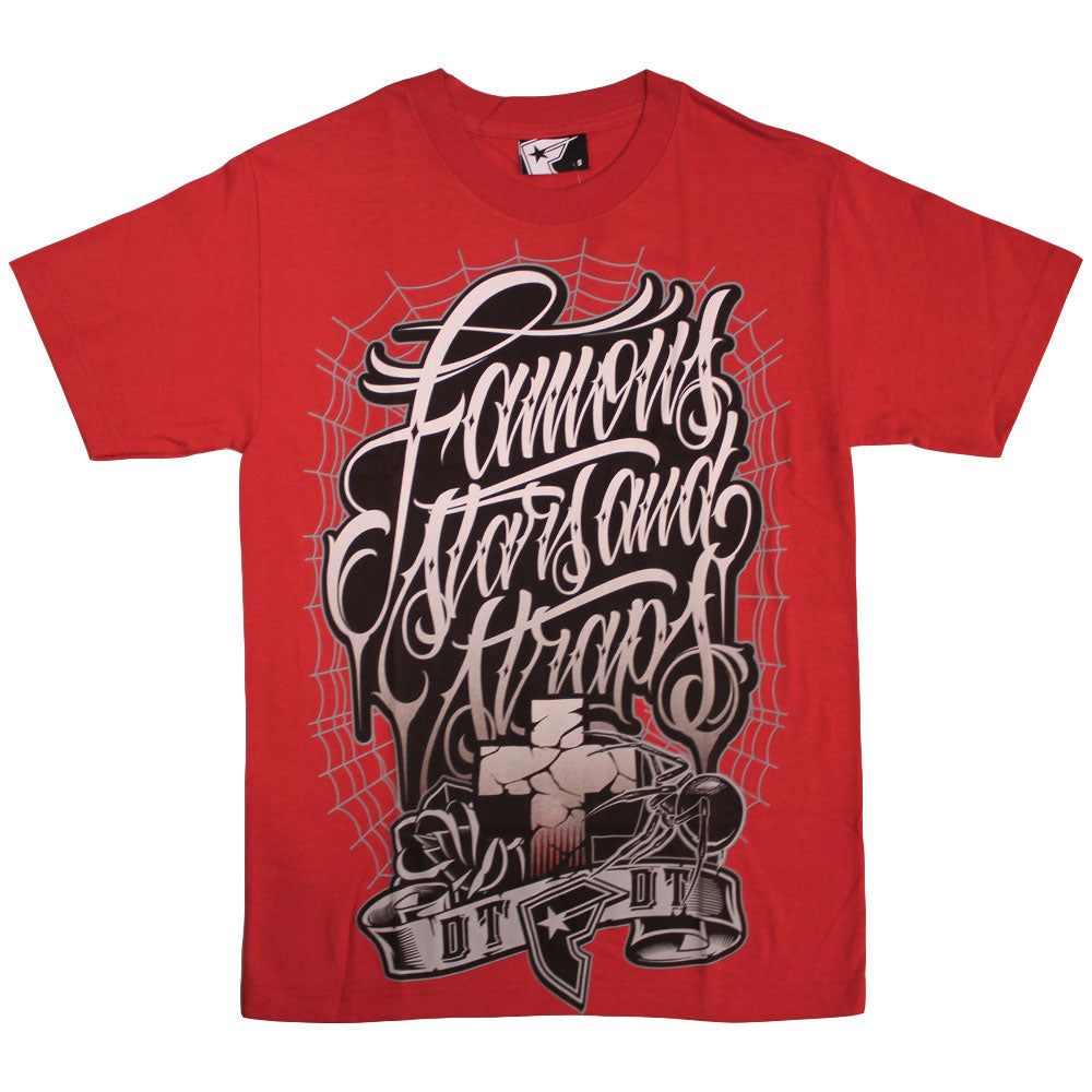 Famous Stars and Straps Widows Nest T-shirt Red