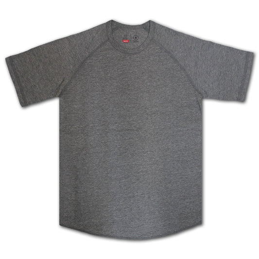 Brixton Basics Baseball T-Shirt Grey