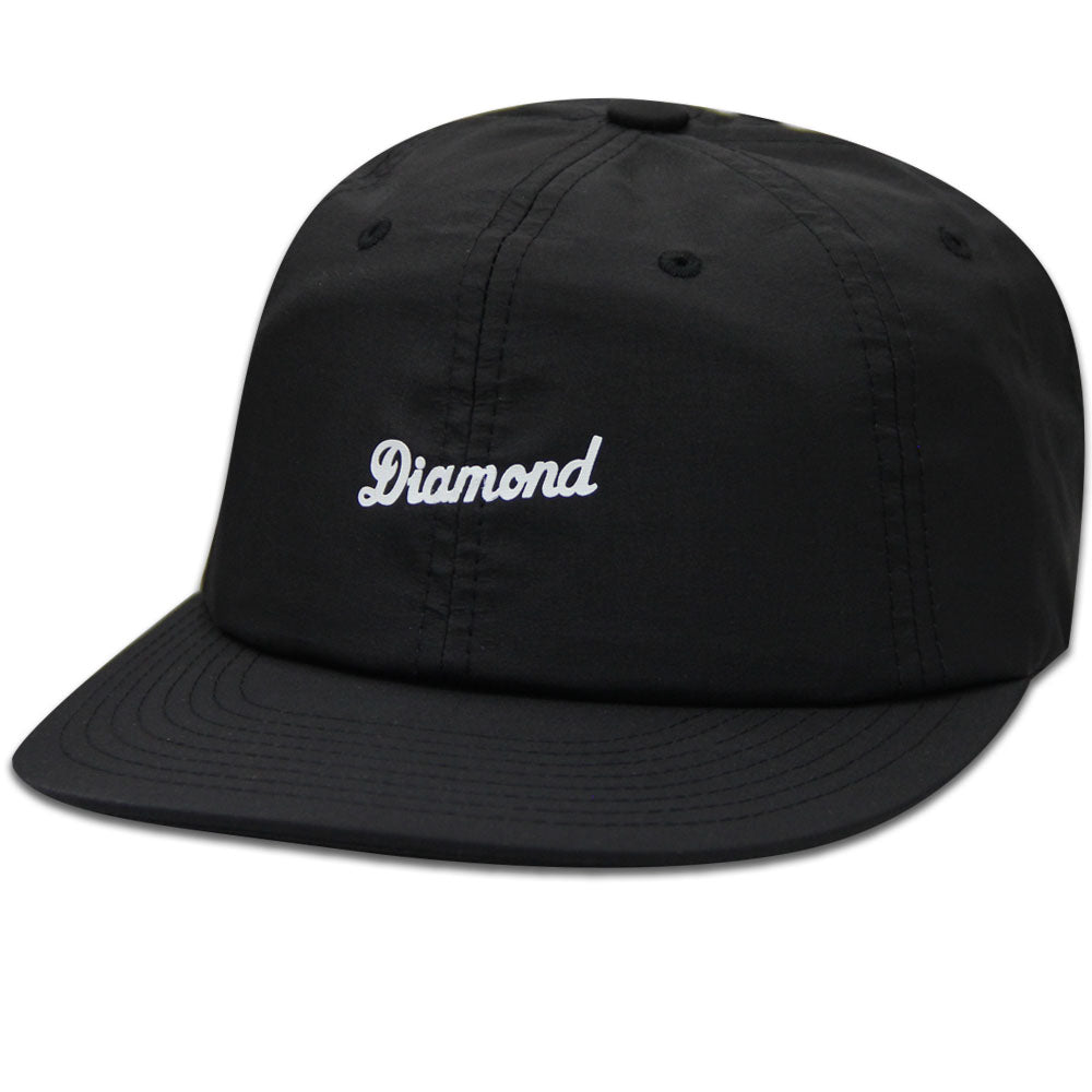 Diamond Supply Co Script Clipback Baseball Cap Black