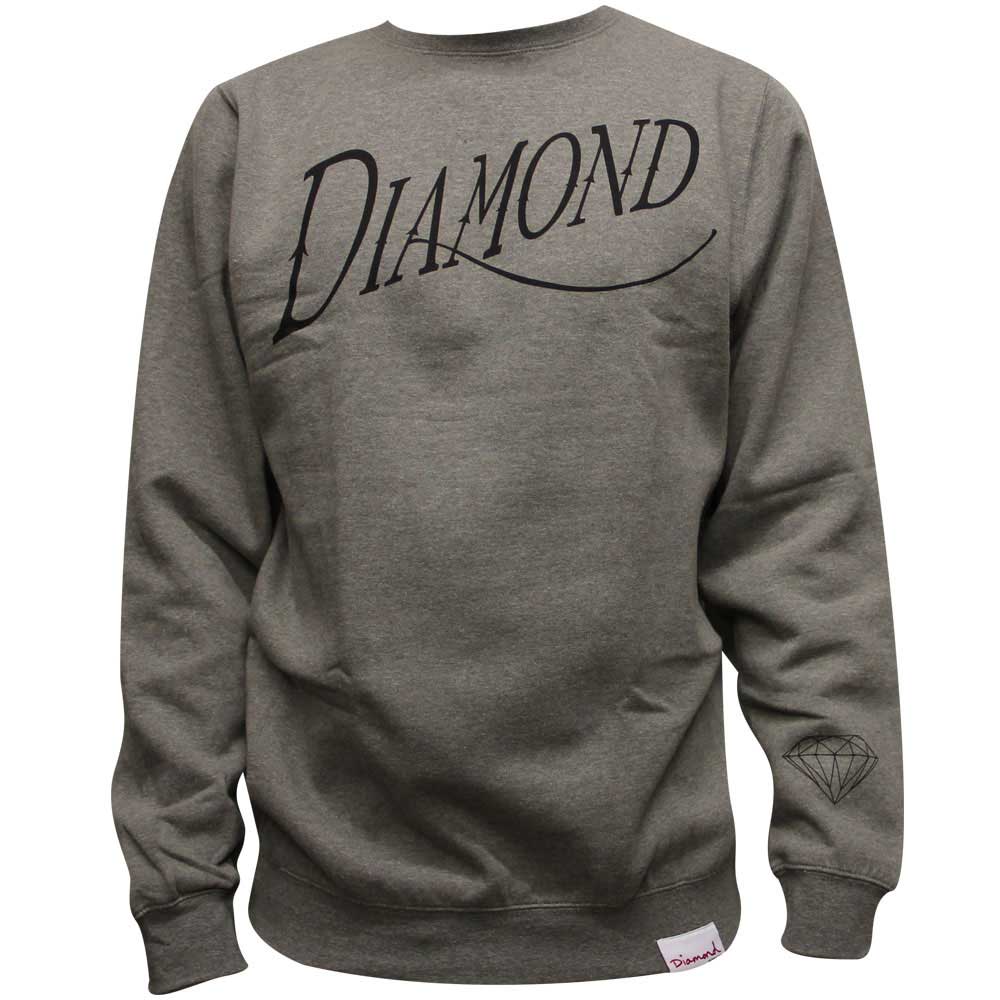 Diamond Supply Co Old Script Sweatshirt Heather
