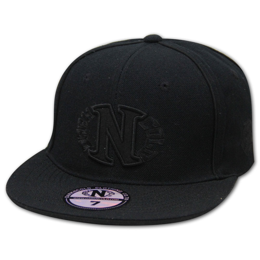 Darkncold Egg Logo Fitted Baseball Cap Black