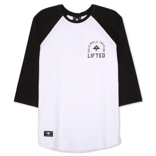 Lrg Inspired Three Quarter Sleeve Baseball T-Shirt Black