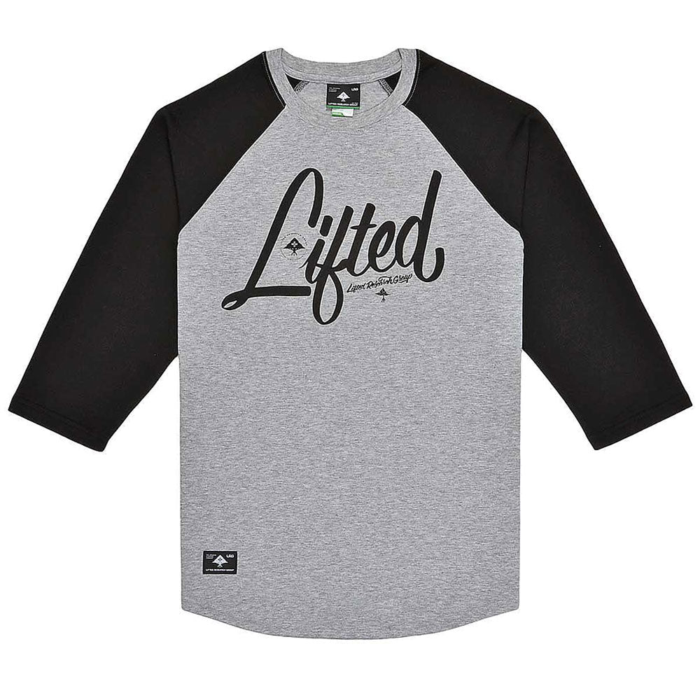 Lrg RC Three Quarter Sleeve Raglan Baseball T-Shirt Black
