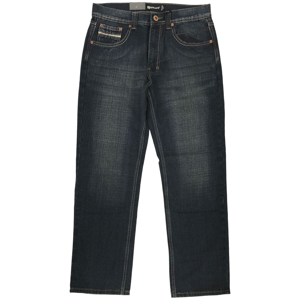 Royal Blue 82028 Men's Straight Fit Jeans Blue