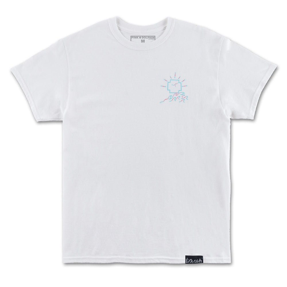 Pink Dolphin Tombstone T-Shirt White