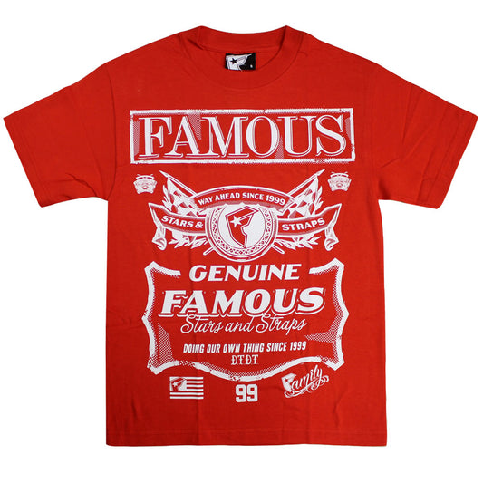 Famous Stars and Straps Way Ahead T-shirt Red White
