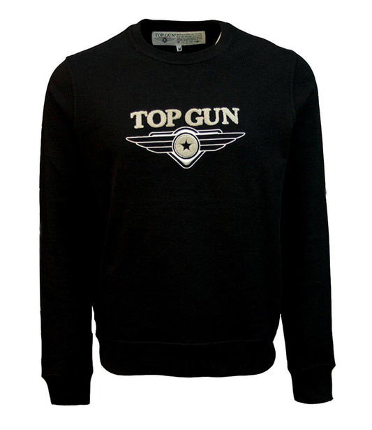 Top Gun Chenille Logo Sweatshirt Black