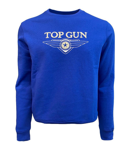 Top Gun Chenille Logo Sweatshirt Royal Blue