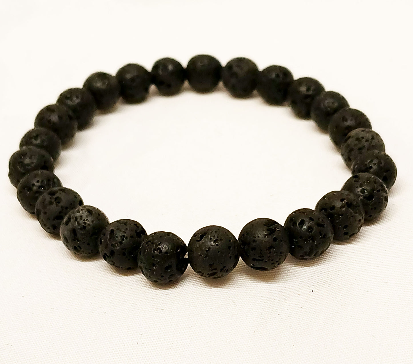 Lavastone Stretch Beaded Bracelet, 8mm beads