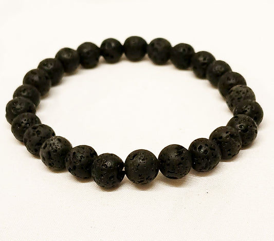 Lavastone Stretch Beaded Bracelet, 8mm beads