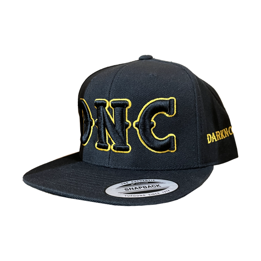 Dark n Cold - DNC Snapback Baseball Cap Black Yellow