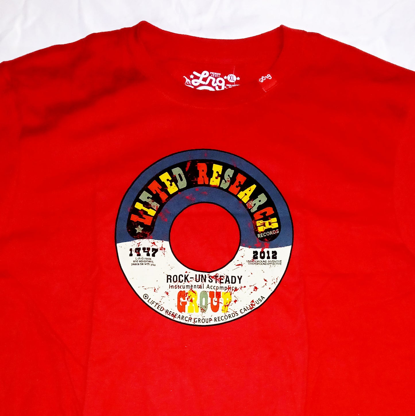 LRG Records T-shirt Red