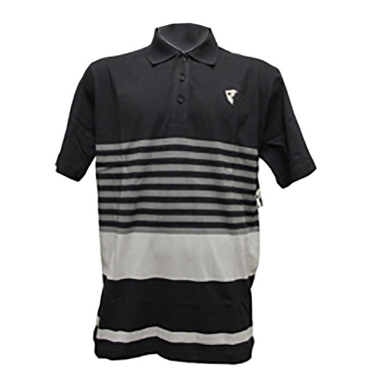 Famous Stars and Straps Stripe Polo Shirt Grey