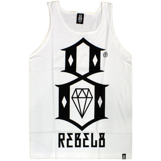 Rebel8 Logo Tank Top White