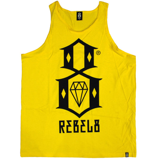 Rebel8 Logo Tank Top Yellow