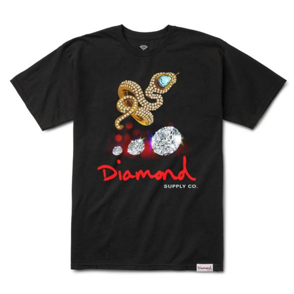 Diamond Supply Co Snake S/S T-shirt Black