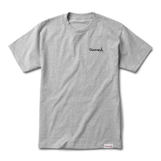 Diamond Supply Co Signature Og Script T-shirt - Sc Heather Grey