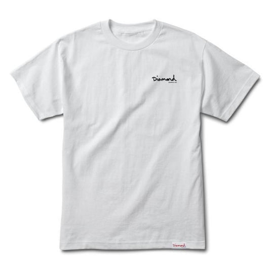 Diamond Supply Co Signature Og Script T-shirt - Sc White