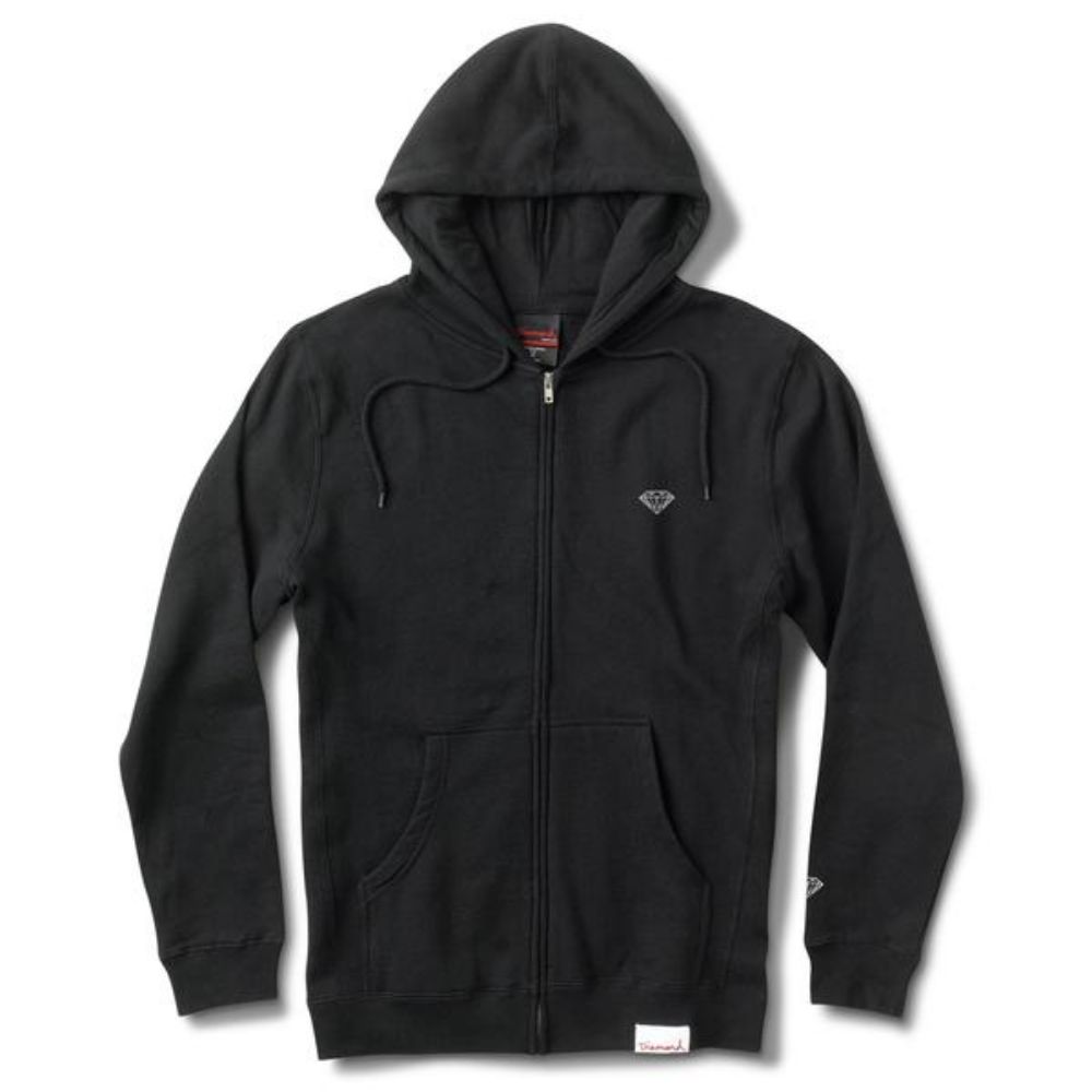 Diamond Supply Co Micro Brilliant Zip Hoodie Black