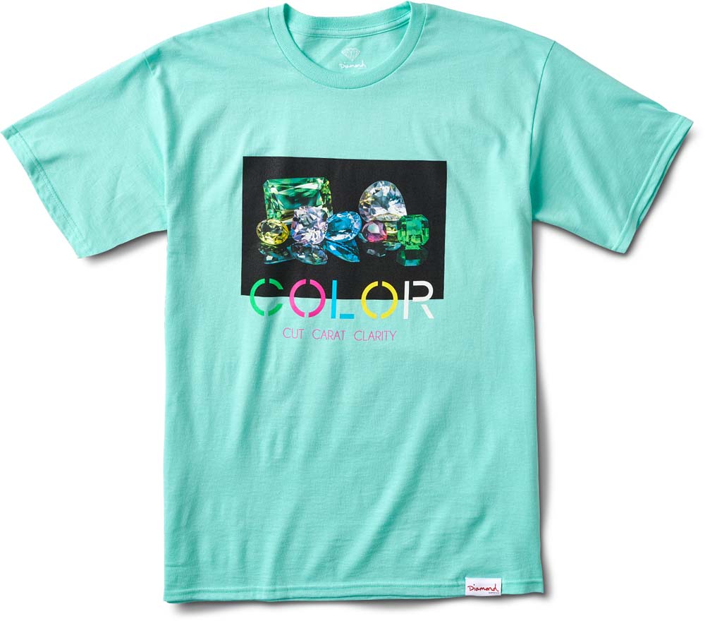 Diamond Supply Co Color  T-shirt Diamond Blue