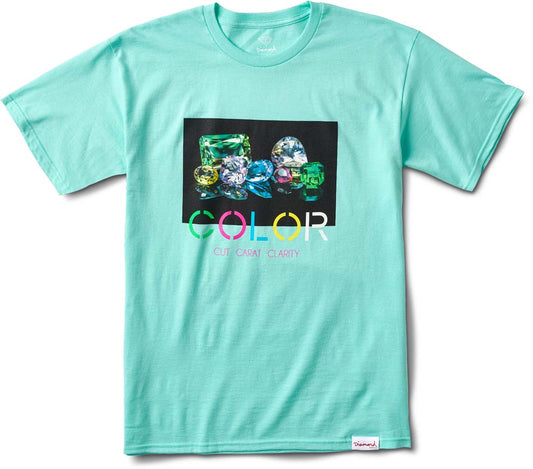 Diamond Supply Co Color  T-shirt Diamond Blue