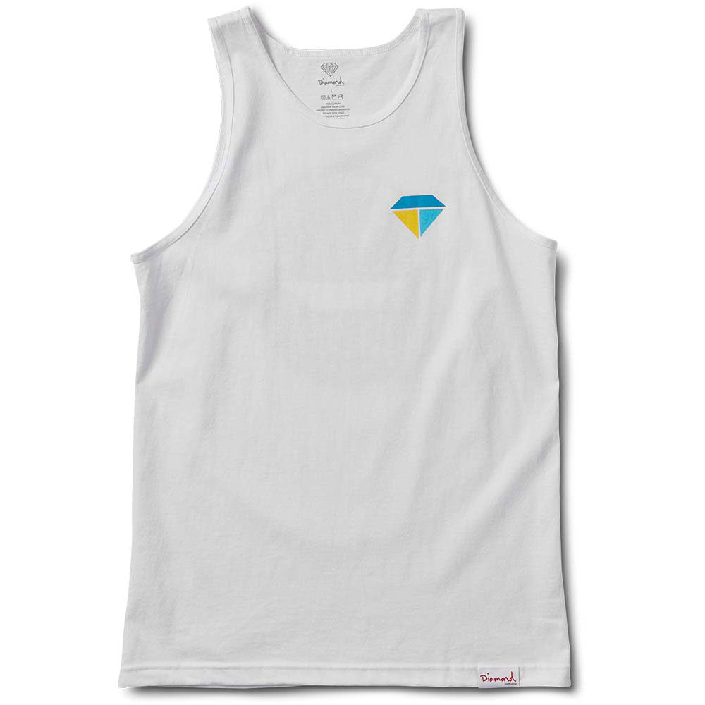 Diamond Supply Co Bolts And Boats Tank White