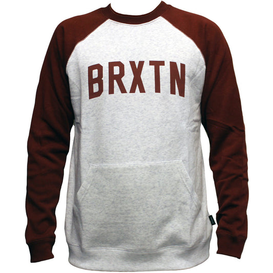 Brixton Hamilton Sweatshirt Ash Burgundy