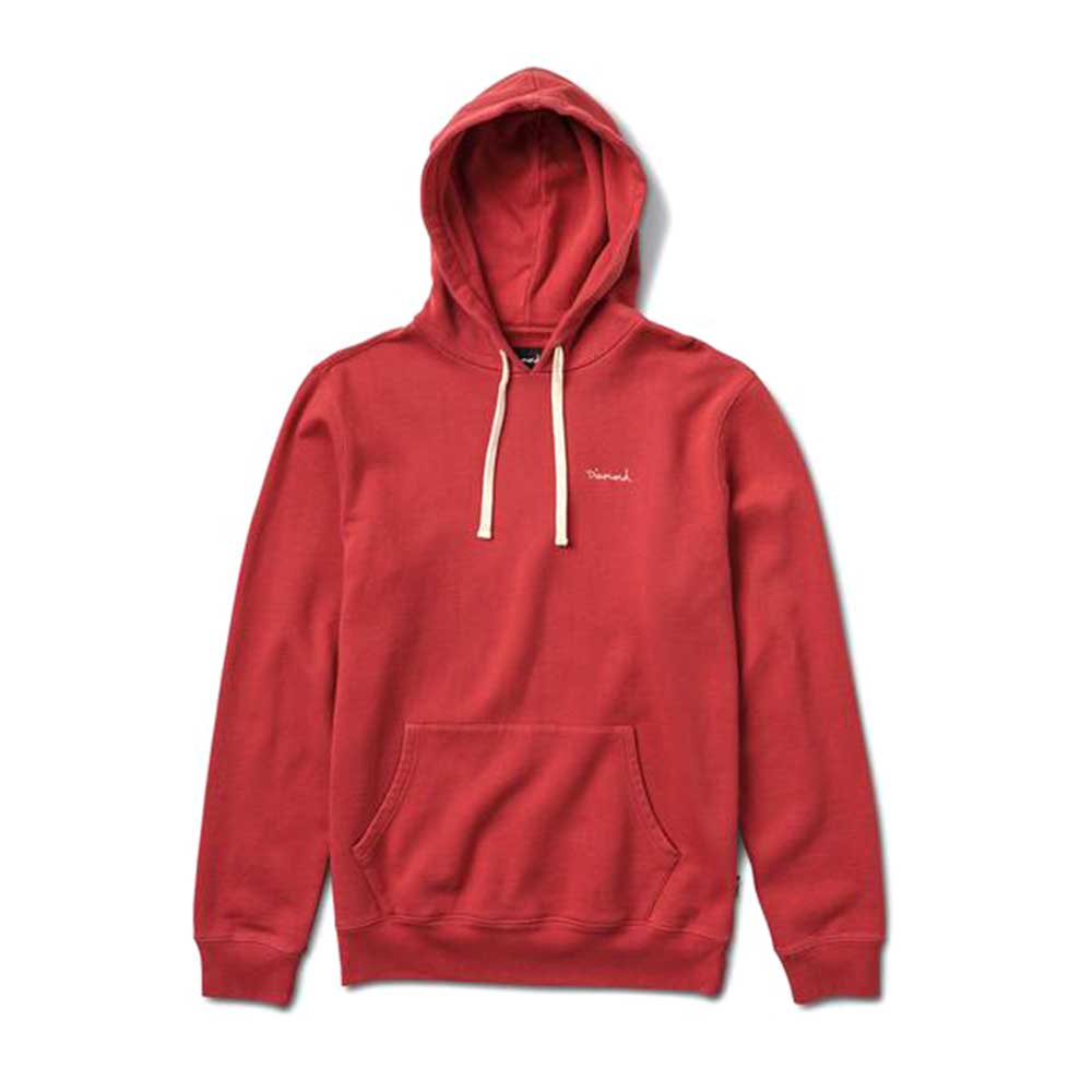 Diamond Supply Co Script Hoodie Red