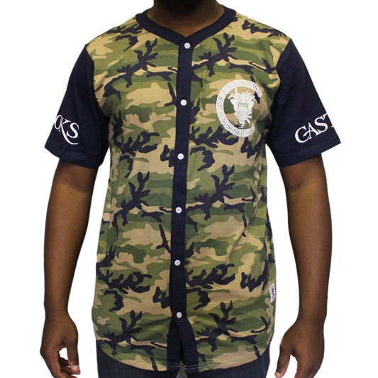 Crooks & Castles Slugger Baseball Jersey Olive