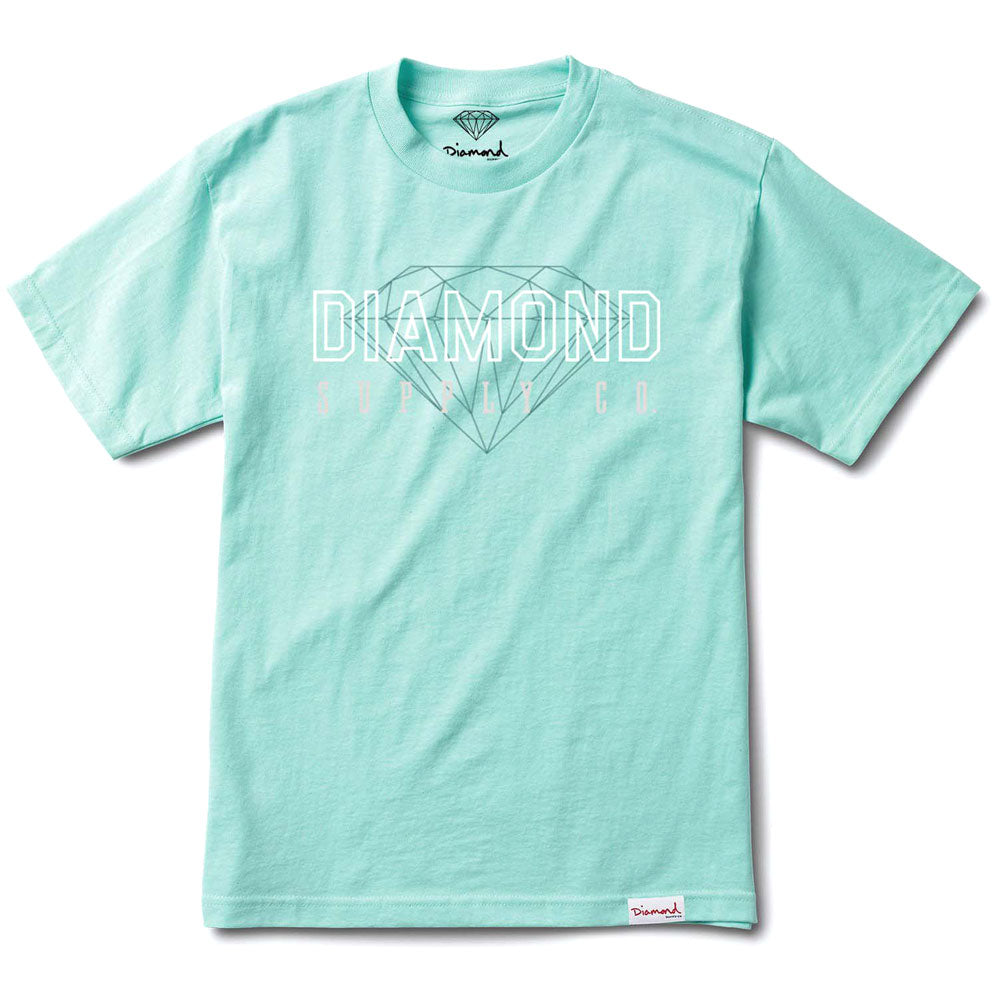 Diamond Supply Co College T-shirt Diamond Blue