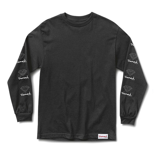 Diamond Supply Co Og Sign Long Sleeve T-shirt Black