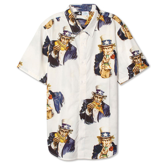 LRG Uncle Sammy SS Woven Shirt White