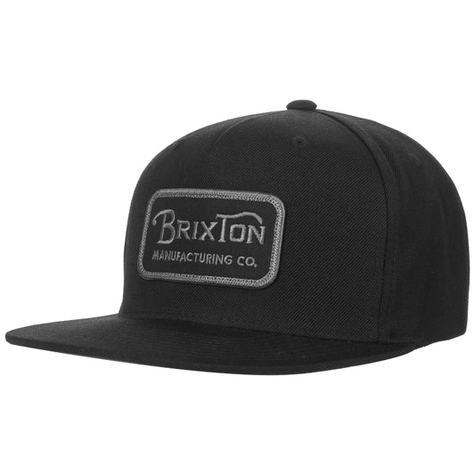 Brixton Grade Snapback Cap Black