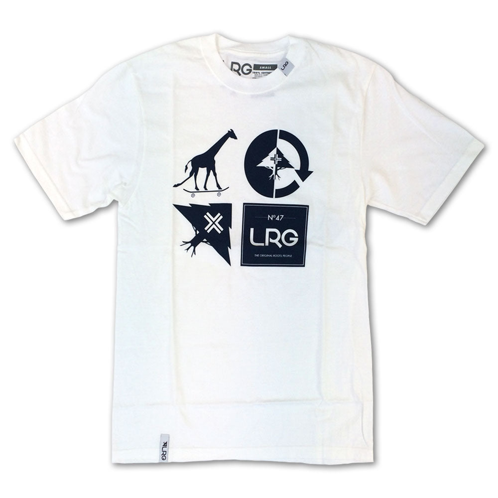 Lrg RC Logo Mash Up T-shirt White Blue