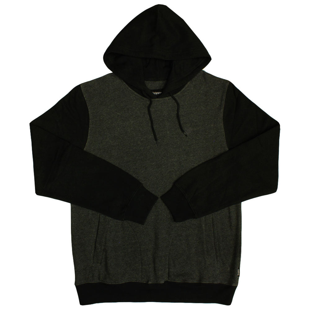 Brixton Malcolm Pullover Hoodie Charcoal Black