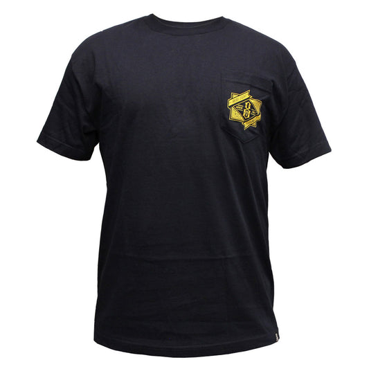 Rebel8 Branded Pocket T-shirt Navy