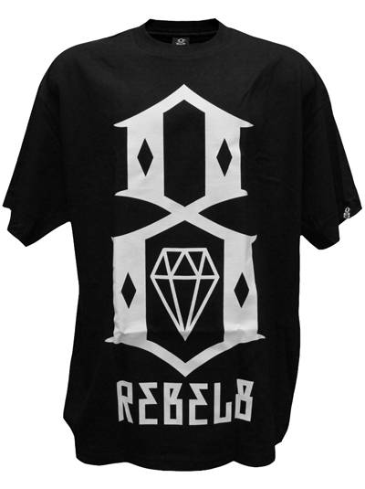 Rebel8 Logo T-shirt Black