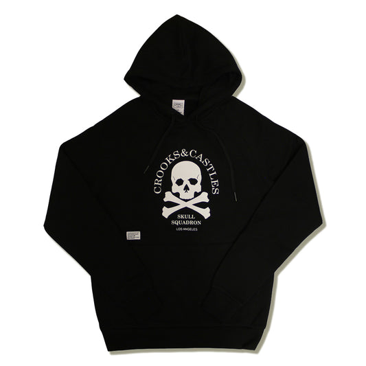 Crooks & Castles Skull Squadron Pullover Hoodie Black