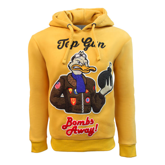 Top Gun Bombs Away Pullover Hoodie Mustard