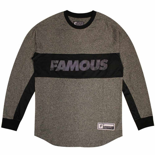 Famous Stars and Straps Whip Long Sleeve T-shirt Black Heather