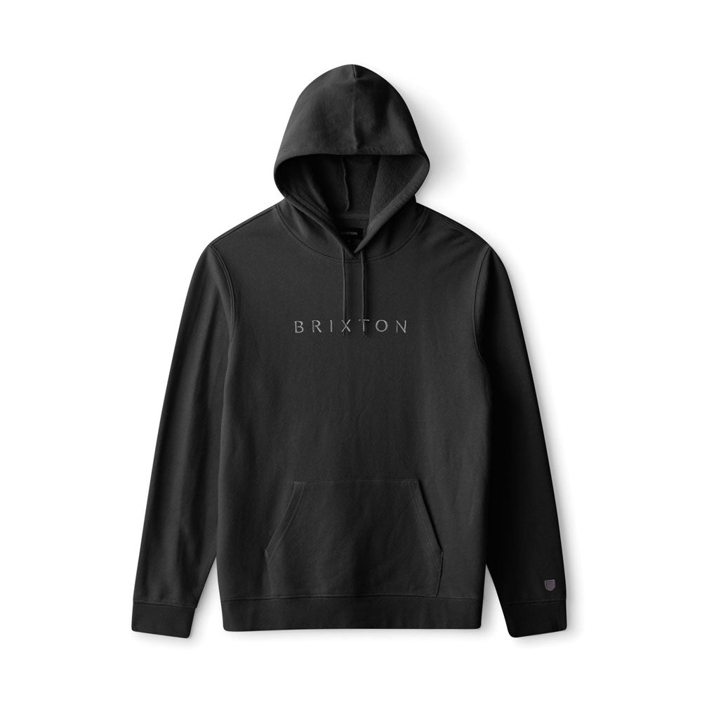 Brixton Alpha Line Hoodie Black