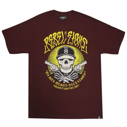 Rebel8 Any Means Men's T-shirt Burgundy