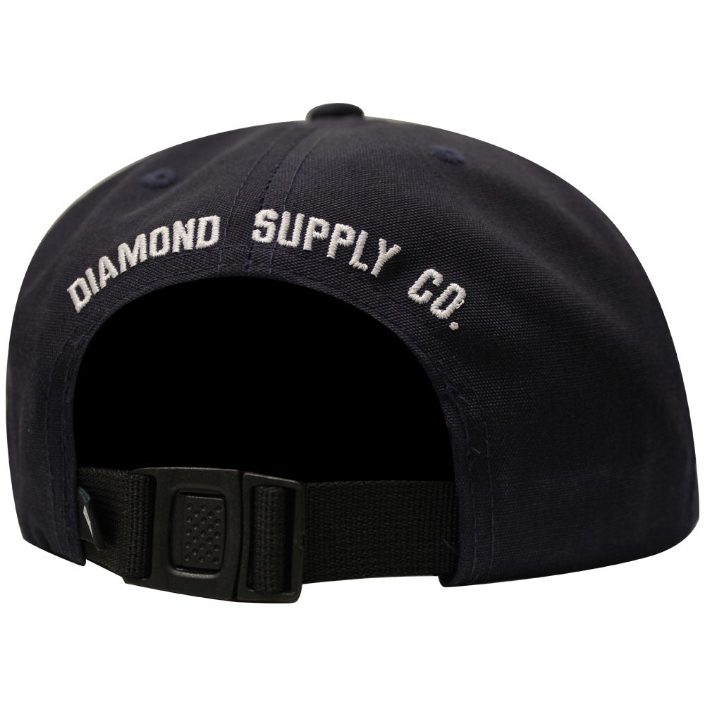 Diamond Supply Co Arabic Clipback Baseball Cap Navy