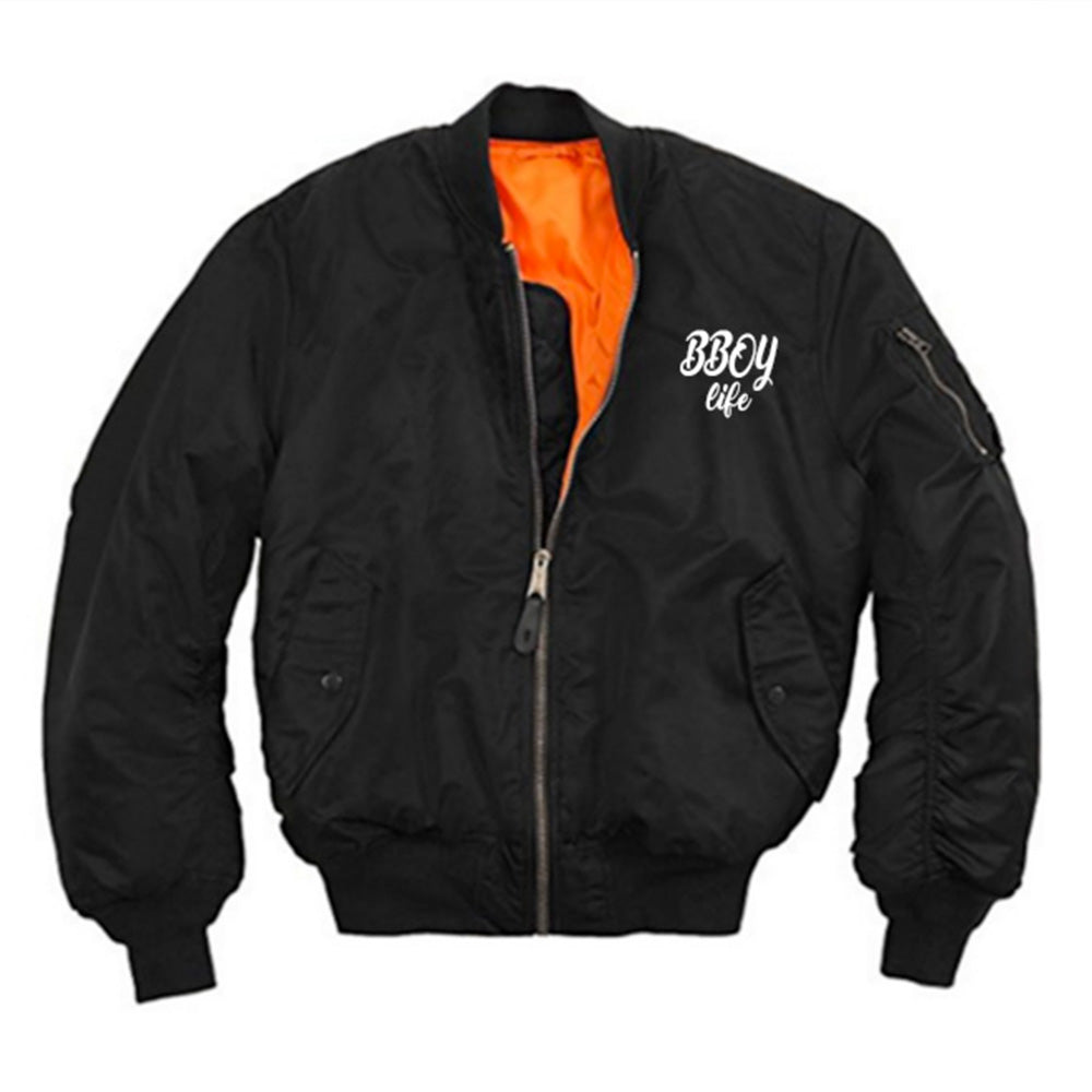 HIPHOP73 B-Boy Life Bomber Jacket Black