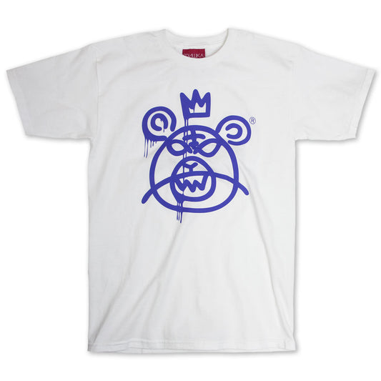 Mishka Bear Mop T-Shirt White Blue